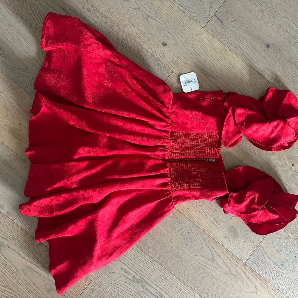 Altar'd State Red Ruffled Mini Dress - Picture 5 of 6